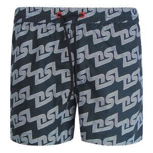 Diesel Mens BMBX-Ken-37 All-Over Print Board Shorts / Black